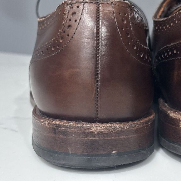 Allen Edmonds Strand Leather Cap Toe Oxford Mens 10.5 D Brown Dress Shoes main image 13